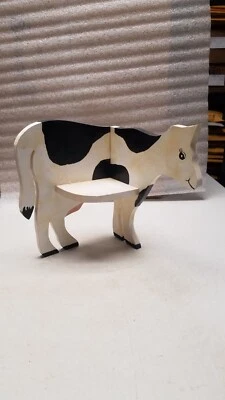 Wood Holstein Cow Corner Shelf (M) - Image 1 of 4