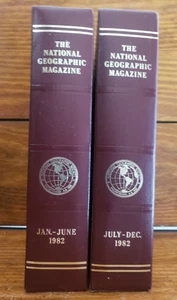 1982 National Geographic Magazines in Slip Cases - FREE SHIP - Imagen 1 de 6