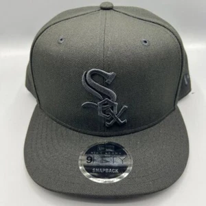 Gorra Chicago White Sox Hombres Negra 9Fifty New Era MLB Snap Back Gorra Nueva - Imagen 1 de 9