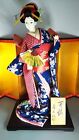 MINT Antique Japanese Geisha Doll in Kimono 21' 53cm Stunning Vintage beautiful