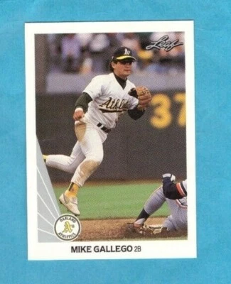 1990 Leaf baseball card #121 Mike Gallego Athletics - Image 1 of 2