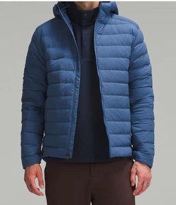 Lululemon Navigation Down Hoodie Puffer Jacket Herren Medium Blue - Bild 1 von 13