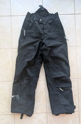 Descente Snow Pants Women 6 Black Lined Insulated Ski Snowboarding Side Zipper - Image 1 of 4
