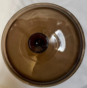 Pyrex Vision Ware Ámbar 11" Tapa - Tapa de Cristal de Repuesto - Imagen 1 de 9
