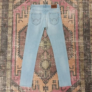 Pantalones de mezclilla 30x32 EDWIN para hombre ED 80 ajustados cónicos azul claro W30 L32 - Imagen 1 de 14
