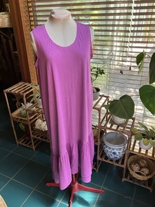 Pre-Owned, Excellent Condition,J.JILL, LILAC, Sleeveless, Long, Knit Dress, XL - Picture 1 of 7