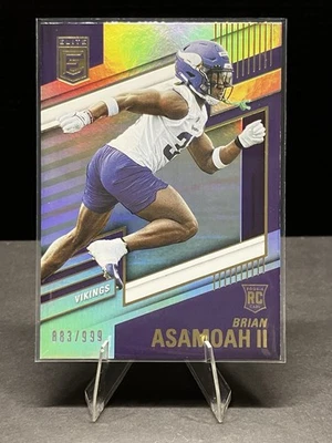 2022 Panini Donruss Elite - Rookies Brian Asamoah II #199 /999 (RC) - Image 1 of 2