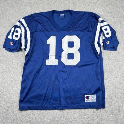 CAMISETA DE HOMBRE VINTAGE DE LOS 90 CAMPEÓN PEYTON MANNING INDIANAPOLIS COLTS TALLA 48 Foto 1 de 4