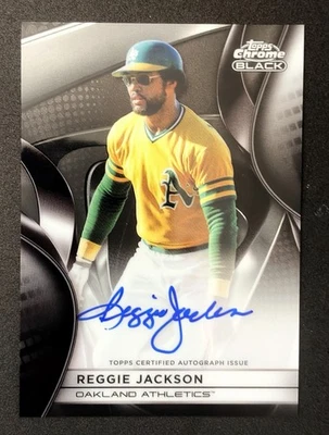 Topps 2025 cromo negro - autógrafos Reggie Jackson #CBA-RJA (AU) Foto 1 de 2