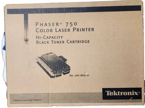 Tóner negro de alta capacidad Tektronix 016-1803-01 para Phaser 750 NOS E3E - Imagen 1 de 3