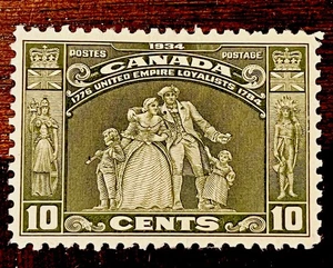 CANADA STAMPS  #209 1934 MINT  "LOYALISTS STATUE" #3 - Picture 1 of 2