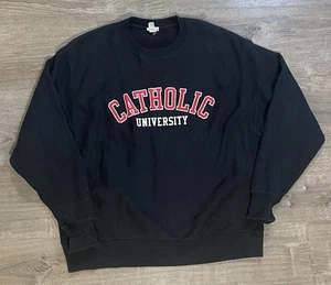Vintage Champion Reverse Weave Crewneck Sweatshirt Catholic University Size XL - Bild 1 von 11