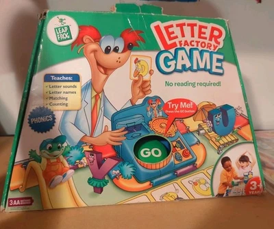 USED VINTAGE LEAP FROG Letter Factory Board Game, Complete and Working - Image 1 of 4