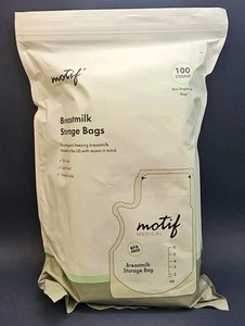 MOTIF Sacchetti di conservazione del latte materno medico 8 oz sacchetti monouso 100 conteggi senza BPA - Foto 1 di 10