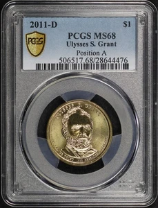 2011-D Posición A Ulysses S. Grant Dólar Presidencial PCGS MS-68 - ¡Excelente/Bajo Pop! - Imagen 1 de 2