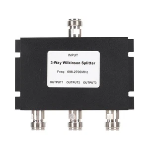 3 Way TV Signal Splitter 698‑2700MHz 3 Way Power Divider With F Female Thread FY - Zdjęcie 1 z 22