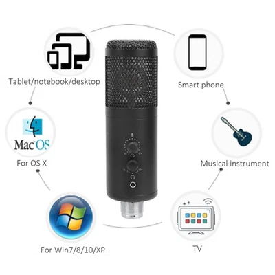 BM800 Condenser Recording Microphone Kit Cardioid Studio Microphone Set✈ - Image 1 of 4