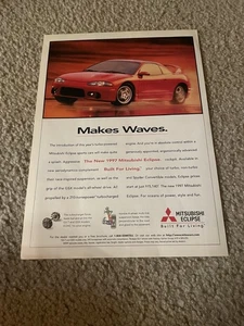 Coche MITSUBISHI ECLIPSE 1997 vintage estampado rojo años 90 "HACES OLAS" - Imagen 1 de 1