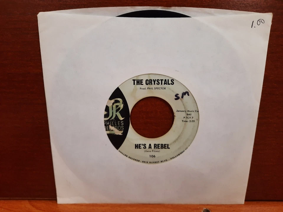 45 / The Crystals / 1962 / He's A Rebel / I Love You Eddie Foto 1 de 1