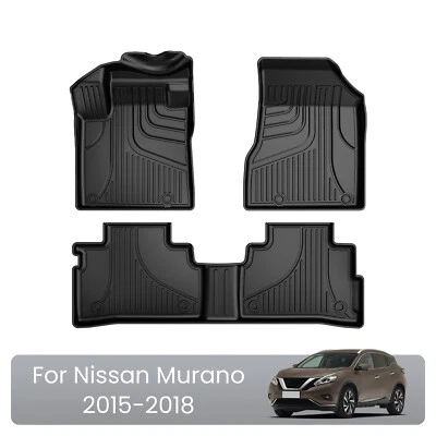Car All Weather 1st and 2nd Row Heavy Duty Floor Mat for Nissan Murano 2015-2018 - Image 1 of 4