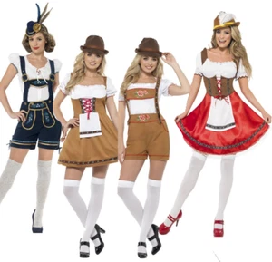 Costume Oktoberfest Birra Taverna Wench Donna Bavarese Vestito Fantasia Geman Nuovo - Foto 1 di 44