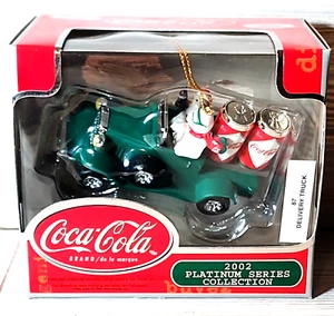 Coca-Cola 2002 Edición Limitada Serie Platino Colección Oso Polar Ornamento - Imagen 1 de 8