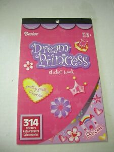Dream Princess Sticker book by Darice, 314 Stickers, Brand New