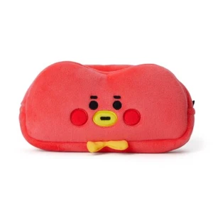 NUEVO Auténtico Estuche Lápiz de Peluche Suave Personaje LINE FRIENDS BT21 Tata - Imagen 1 de 6
