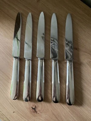 5 couteaux en argent massif minerve de la Maison Ravinet d'Enfer - Photo 1/3