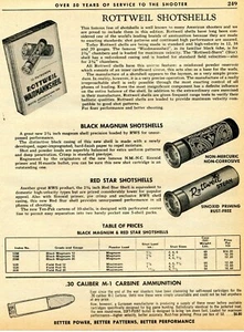 1963 Print Ad of Rottweil Stern Waidmannsheil Shotshells Red Star Black Magnum - Picture 1 of 2