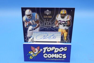 2003 Upper Deck Pros & Prospects LaDainian Tomlinson #162 Auto SP 324/500 - Image 1 of 2