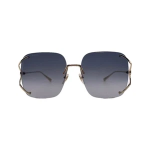 GUCCI GG0646S Gold Rimless Women's Sunglasses 60mm 17mm 135mm - Made in japan - Picture 1 of 5