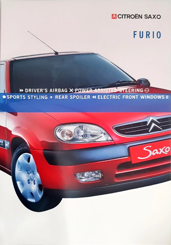 Citroen Saxo Furio Special Edition Brochure 2001 - Image 1 of 1