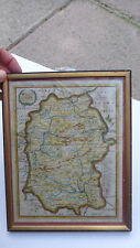 Spofforth Antique Map Wiltshire Robert Morden in frame maybe 1700s
