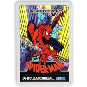Spider-Man Sega Megadrive Genesis Fridge Magnet Kühlschrankmagnet Kühlschrank - Picture 1 of 3