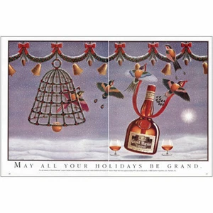 1988 Grand Marnier Liqueur: May All Your Holidays Vintage Print Ad - Picture 1 of 1