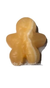 Gemstone Orange Calcite Gingerbread People, Beautifully carved, Recieve 1 - Picture 1 of 5
