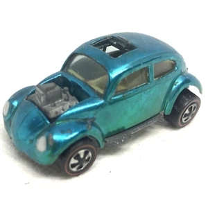 Hot Wheels Redline Custom Volkswagen Car 1967 Aqua White Int. Made In USA - Picture 1 of 10