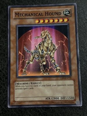Yu-Gi-Oh! TCG Mechanical Hound CRV-EN018 Unlimited Edition Common LP - Image 1 of 4