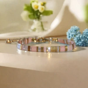 2025HOT Delicate Adjustable Miyuki Tila Vintage Women Bracelet Healing Gift - Picture 1 of 9