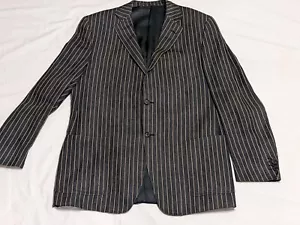 TRUSSINI Men's Pinstripe BlazerCoat Jacket  - Picture 1 of 11