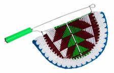 Indian Holding Fan Multicolor Handmade Summer Hand Fan Art Decor Pankha Hcf31