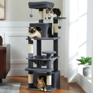 PAWZ Road Cat Tree Tower Scratching Post Scratcher Condo Bed 72.4"/64.5"/53.5" - Picture 1 of 8