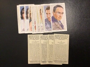 PLAYERS CIGARETTE CARDS-FILM STARS 3RD & 2ND SERIES 1938.PICK THE CARDS YOU NEED - Picture 1 of 7