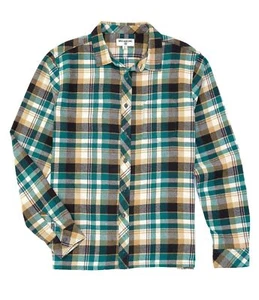 New Billabong Crew Coastline Woven EME Bottom Up Long Sleeve Mens Shirt RBBL-58 - Picture 1 of 2