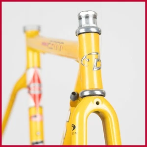 NOS TREK ALPHA SLR 2300 FRAME VINTAGE OLD ROAD RACING BIKE BICYCLE YELLOW - Picture 1 of 23
