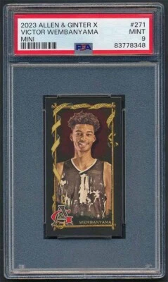 2023 Allen & Ginter X Mini Victor Wembanyama #271 PSA 9 MINT - Image 1 of 2