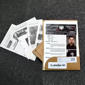 Winter Soldier Files S.H.I.E.L.D. Bucky Barnes Papierrequisiten Filmrequisiten Replik - Bild 1 von 10