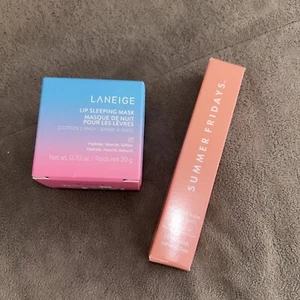 Lote Edición Limitada Verano Viernes PASTEL DE CUMPLEAÑOS Bálsamo Mantequilla Labial LANEIGE ALGODÓN DE AZÚCAR - Imagen 1 de 11