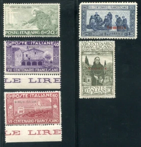 1926 Somalia San Francesco serie 5 valori nuovi ** NH - Picture 1 of 1